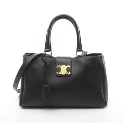 CELINE Medium Apolline Handbag Leather Bag Women's Black