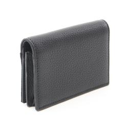 Christian Dior Dior Business Card Holder/Card Case Canvas Leather Men's Black