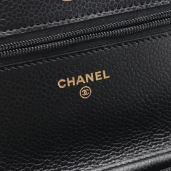 CHANEL Matelasse Shoulder Bag Caviar Skin (Grained Calf) Women's Black AP0250