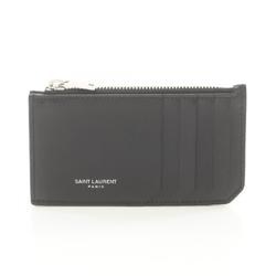 Saint Laurent SAINT LAURENT Wallet/Coin Case Wallet Leather Men's Black 6093620U90N1000