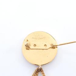 CHANEL Matelasse Chain Bag Brooch GP (Gold Plated) Women's Gold