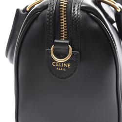 CELINE Small Boston Cuir Triomphe Handbag Bag Leather Women's Black 113773