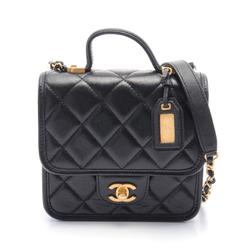 CHANEL Small Matelasse Shoulder Bag Caviar Skin (Grained Calf) Women's Black AS3652