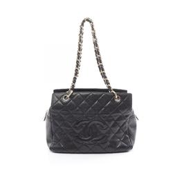 CHANEL Matelasse Shoulder Bag Caviar Skin (Grained Calf) Women's Black A18004