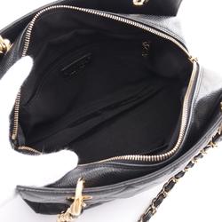 CHANEL Matelasse Shoulder Bag Caviar Skin (Grained Calf) Women's Black A18004