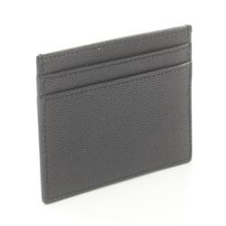 Saint Laurent SAINT LAURENT Business Card Holder/Card Case Leather Men's Women's Black 375946BTY0N1000