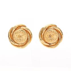 CHANEL Coco Mark Earrings GP (Gold Plated) Women's Gold 93P