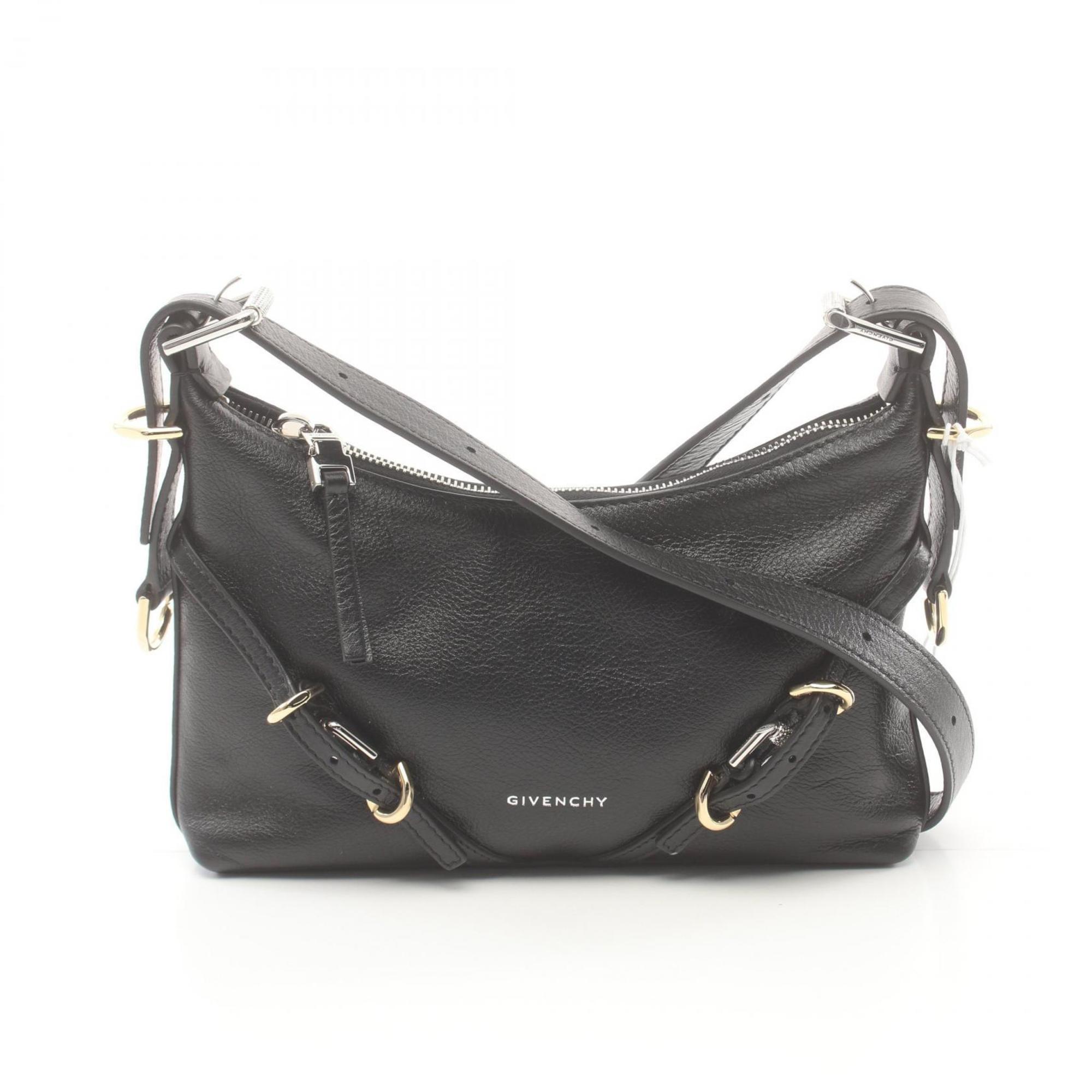 Givenchy VOYOU Shoulder Bag Leather Women's Black BB50THB1Q7001