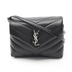 Saint Laurent SAINT LAURENT LOULOU TOY Shoulder Bag Leather Women's Black 678401DV7061000