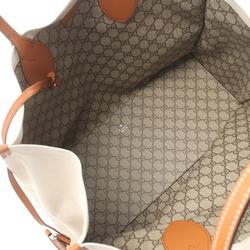 GUCCI Printed Bag Canvas Leather Women's Beige Brown 772177FACUL8451