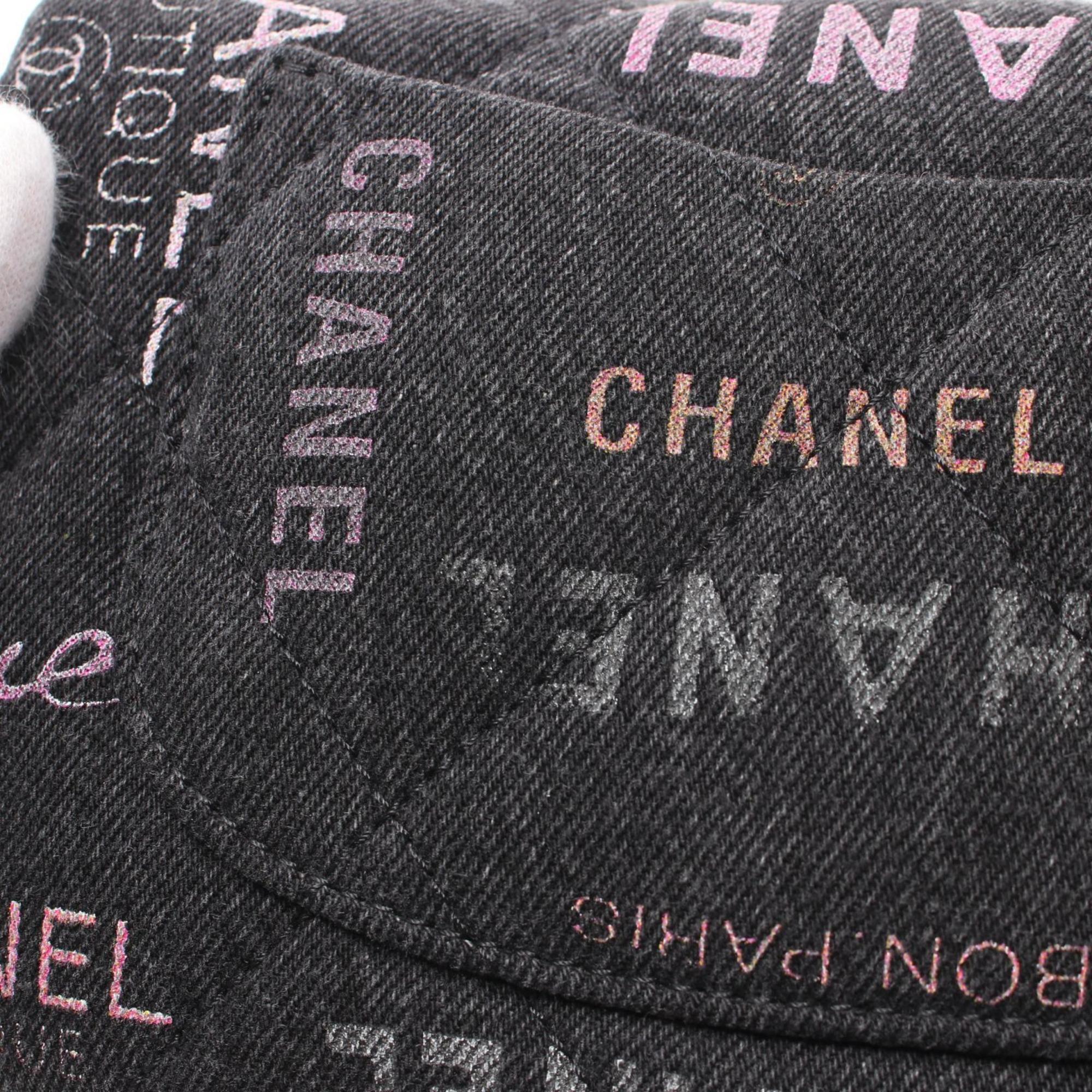 CHANEL Matelasse Shoulder Bag Denim Women's Black Multicolor