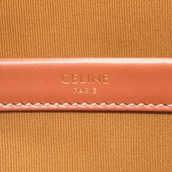 CELINE Horizontal Cabas Bag Canvas Triomphe Women's Black Tan