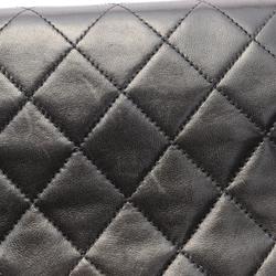 CHANEL Matelasse Coco Mark Shoulder Bag, Lambskin, Women's, Black