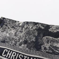 Christian Dior Dior DIORTRAVEL Zip Pouch Second Bag Clutch Fabric Men's Women's Navy White