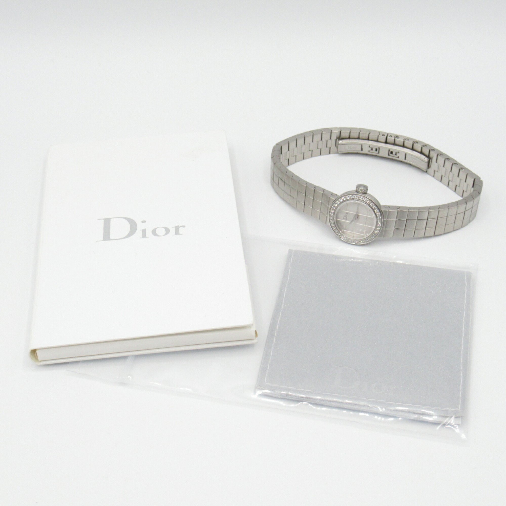 Dior La D Deux Wristwatch Stainless Steel Ladies Silver CD040111