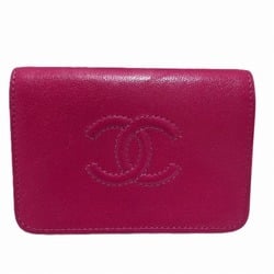 CHANEL A70796 Coco Mark W Wallet Tri-fold for Women