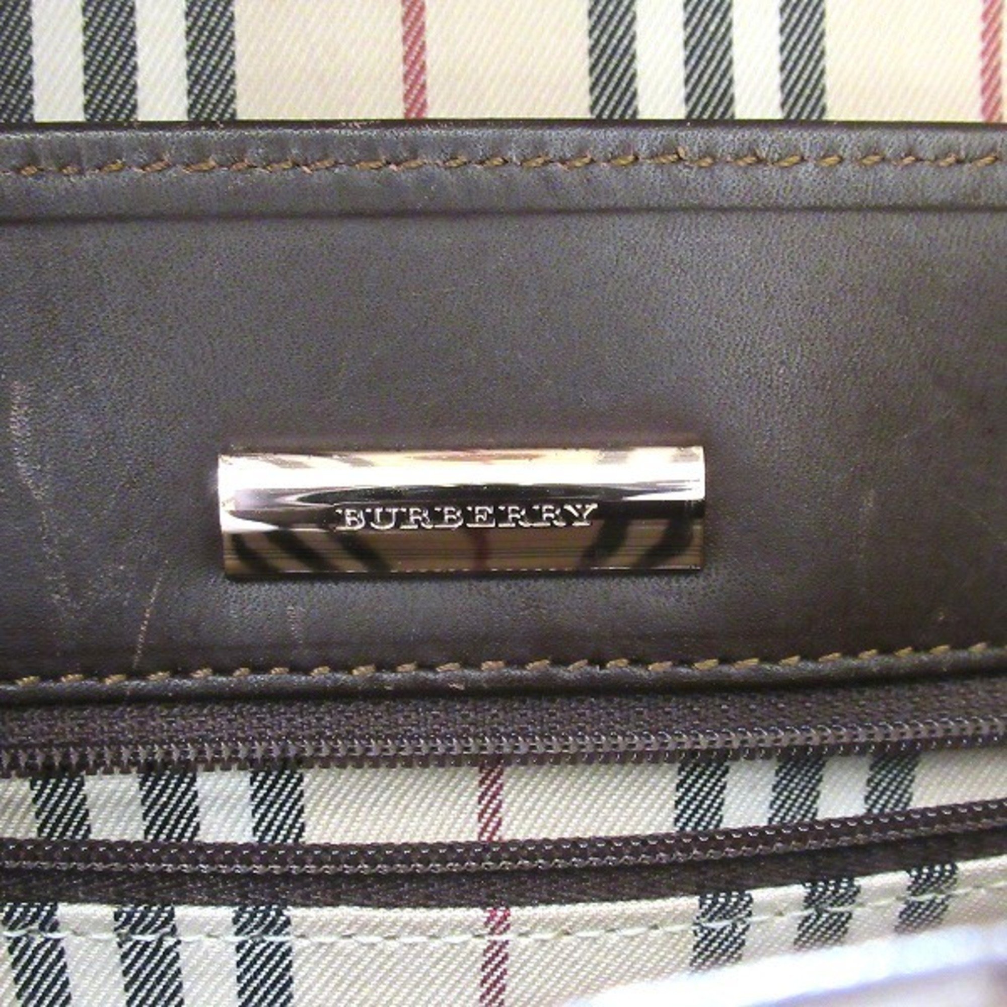 Burberry Brown Leather Bag Shoulder for Women