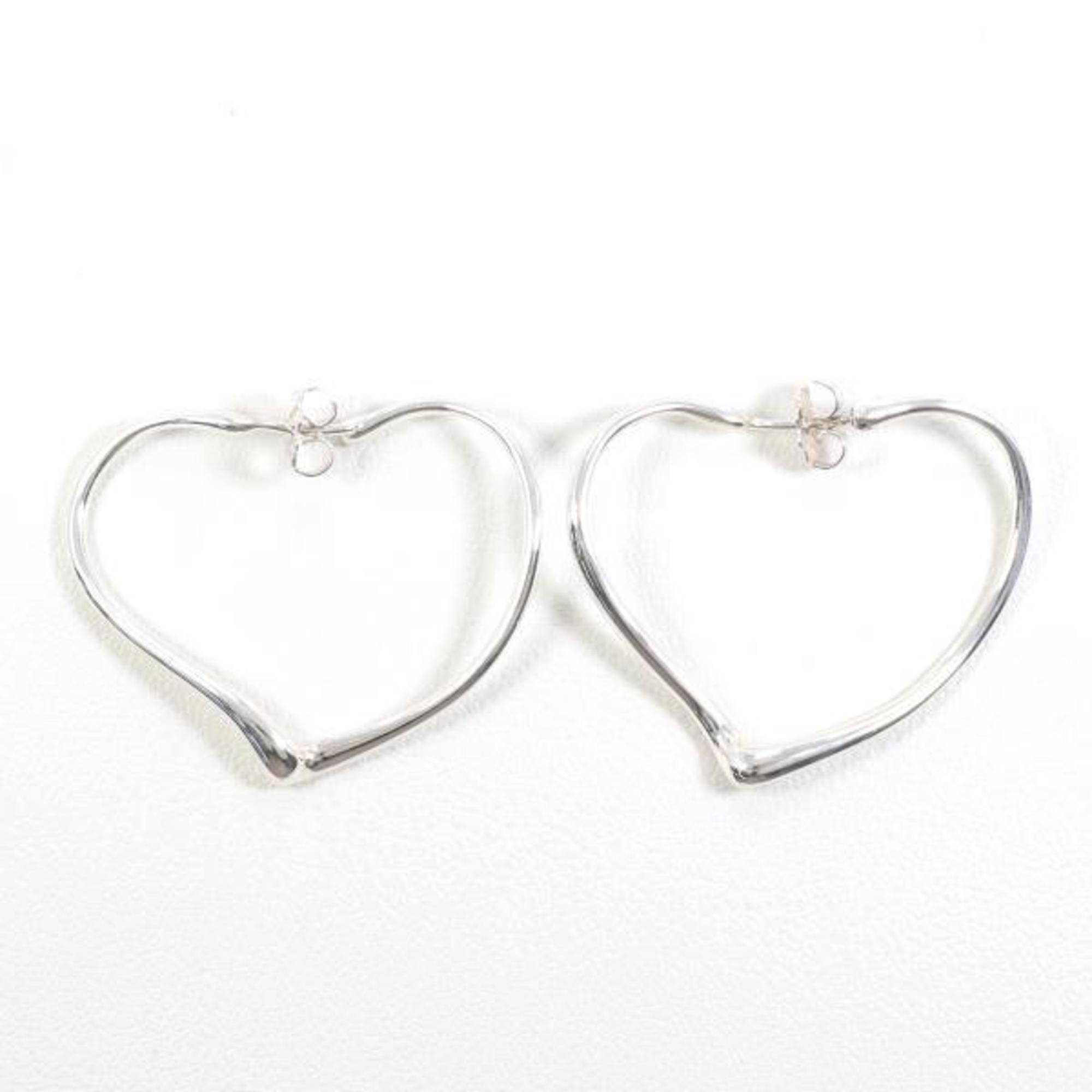 Tiffany heart silver earrings, total weight approx. 5.6g