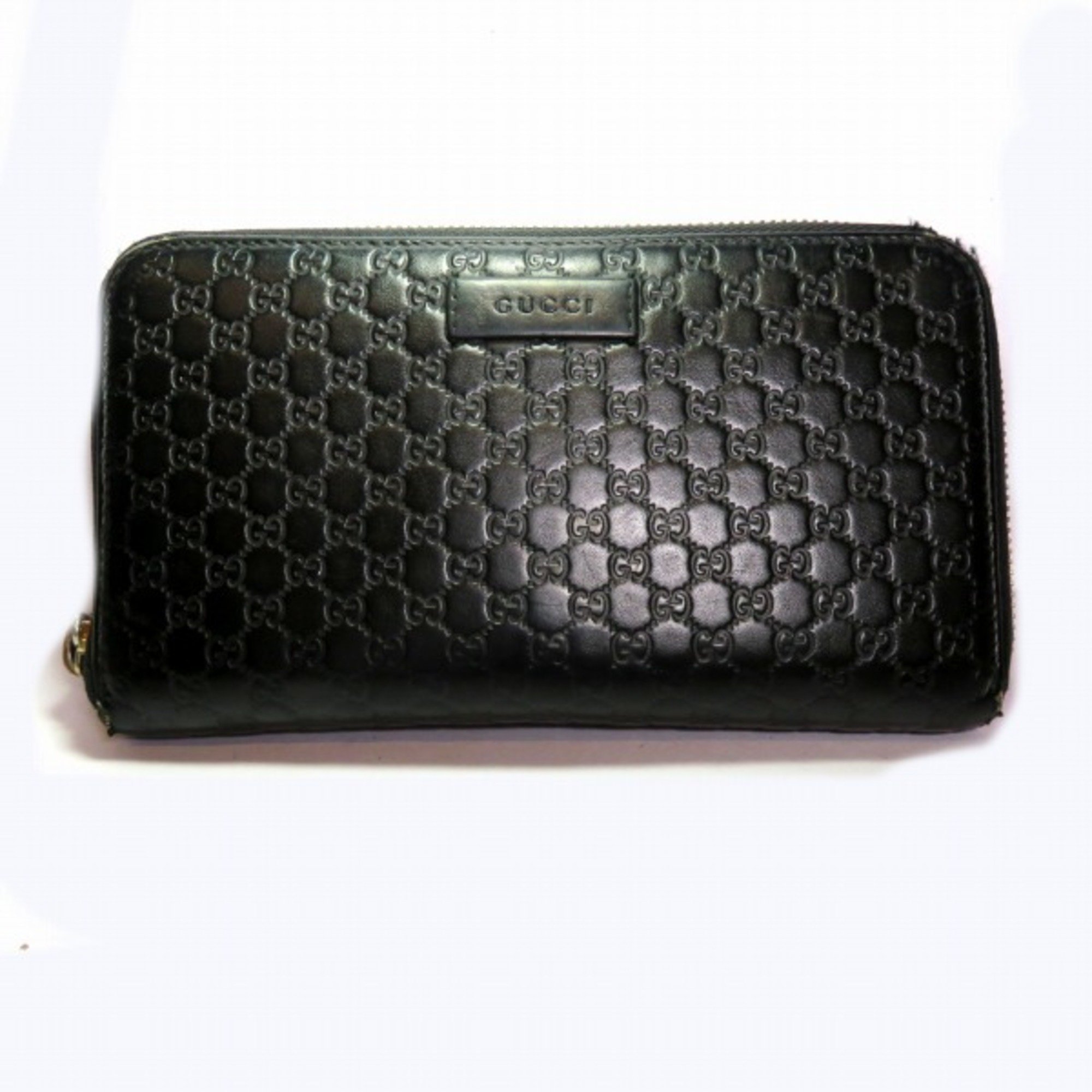 GUCCI Micro Guccissima 449391 Round Long Wallet for Men and Women