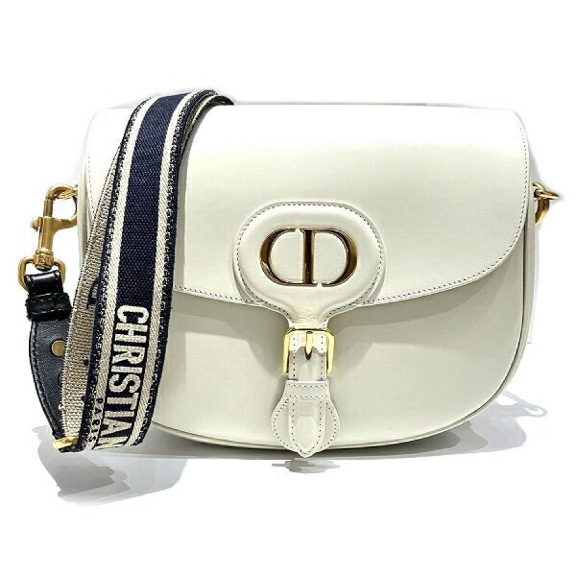 Christian Dior Dior Bobby Large White M9320UMOB 40802094672 Bag Shoulder Women's