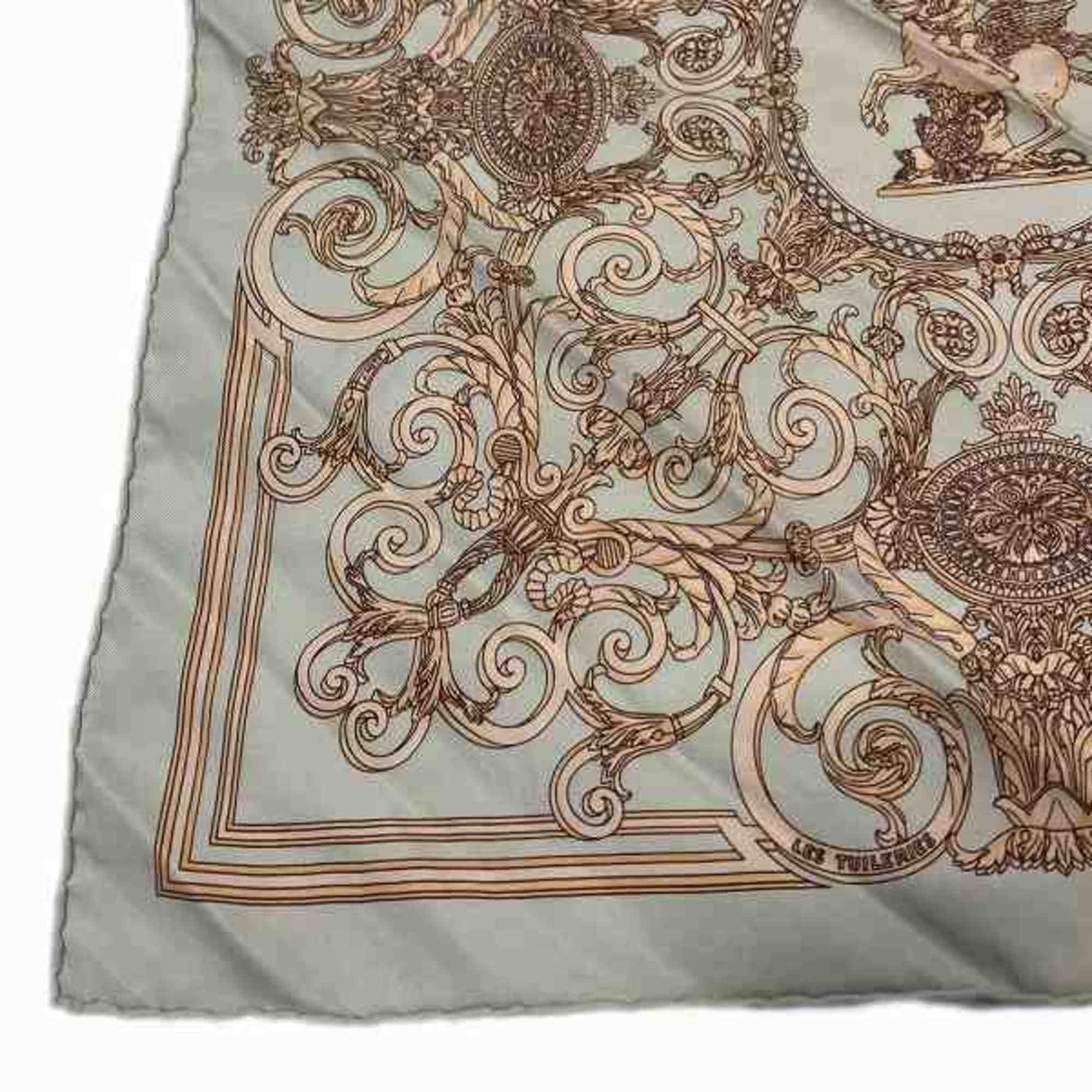 Hermes Carré 40 Tuileries Garden Mint Green Accessories Scarf Women's