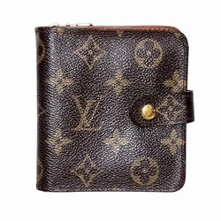 Louis Vuitton Monogram Compact Zip M61667 Bi-fold Wallet for Men and Women