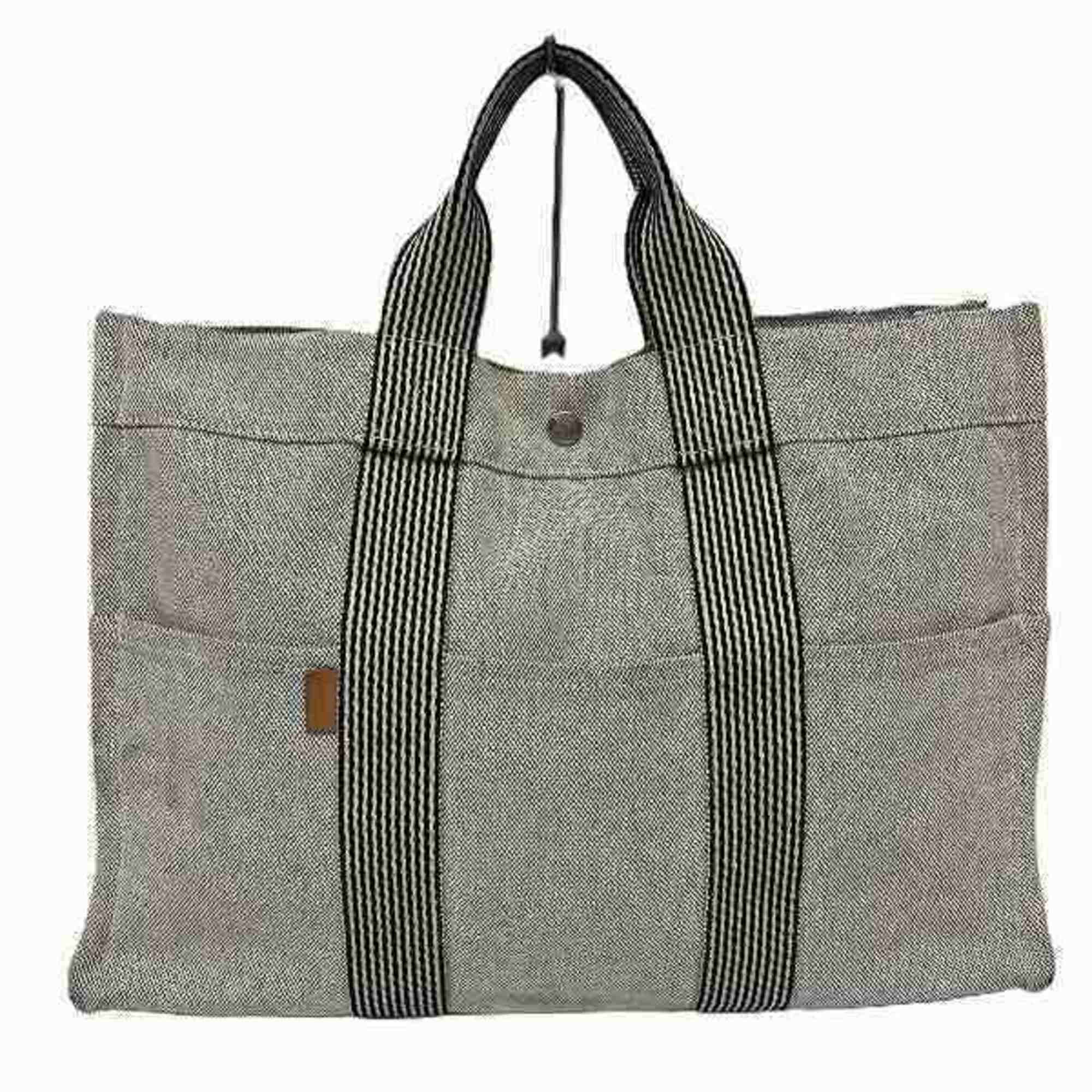 Hermes Foult MM Grey Bag Tote Men's Women's