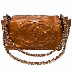 CHANEL Coco Mark Double Chain Shoulder Bag for Women