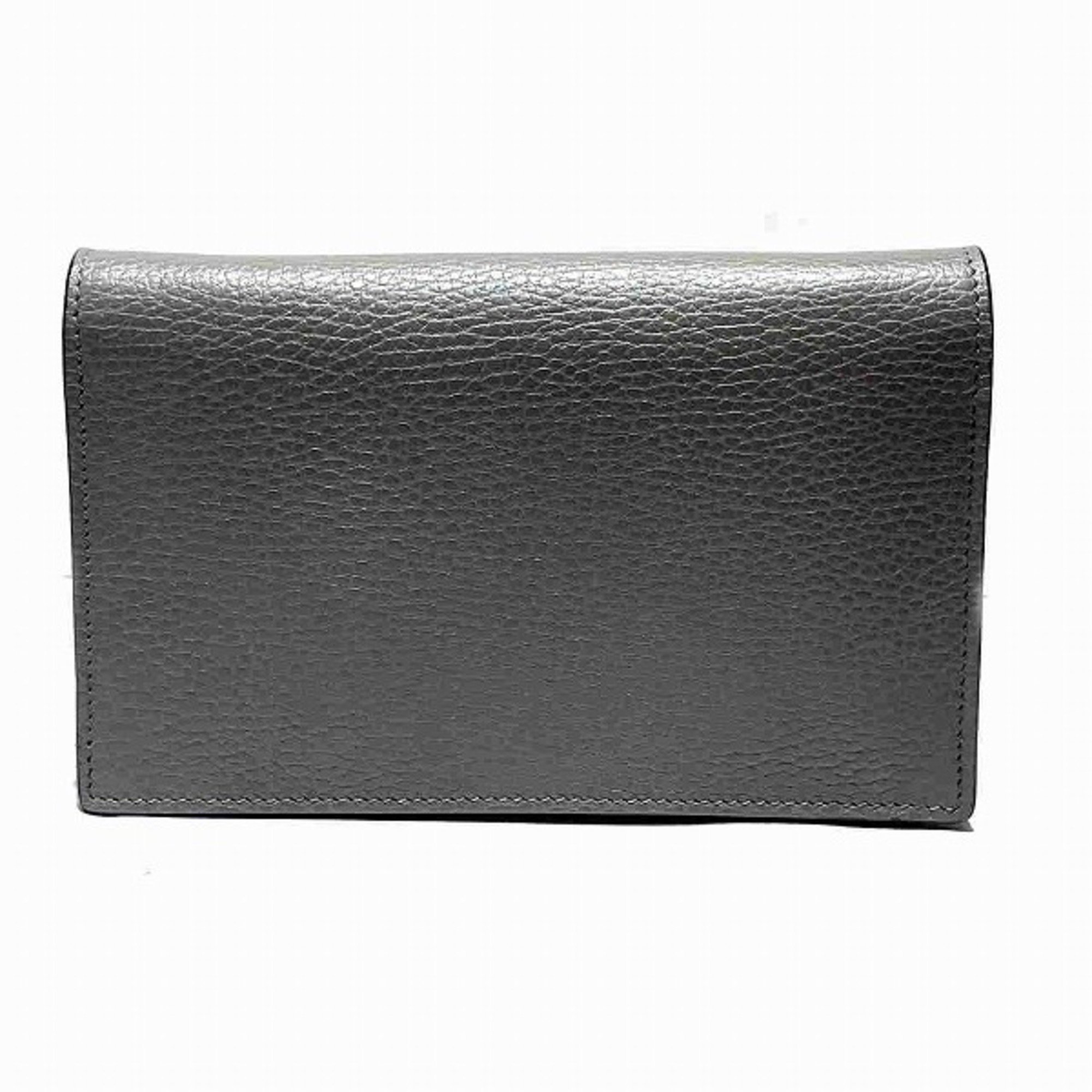 GUCCI Interlocking G Chain Wallet 510314 Long Bi-fold Women's Bag