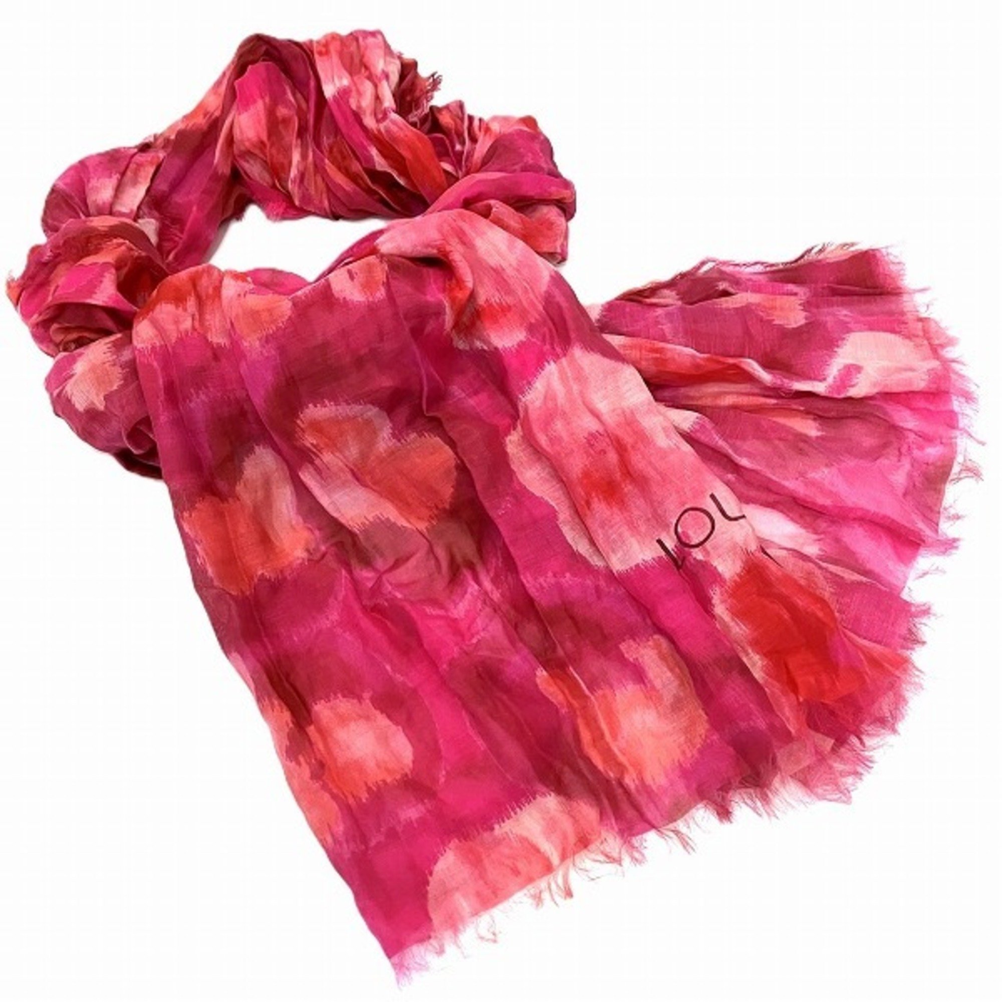 Louis Vuitton Pareo Summer Ikat M74928 Pleated Accessory Stole Scarf Women's