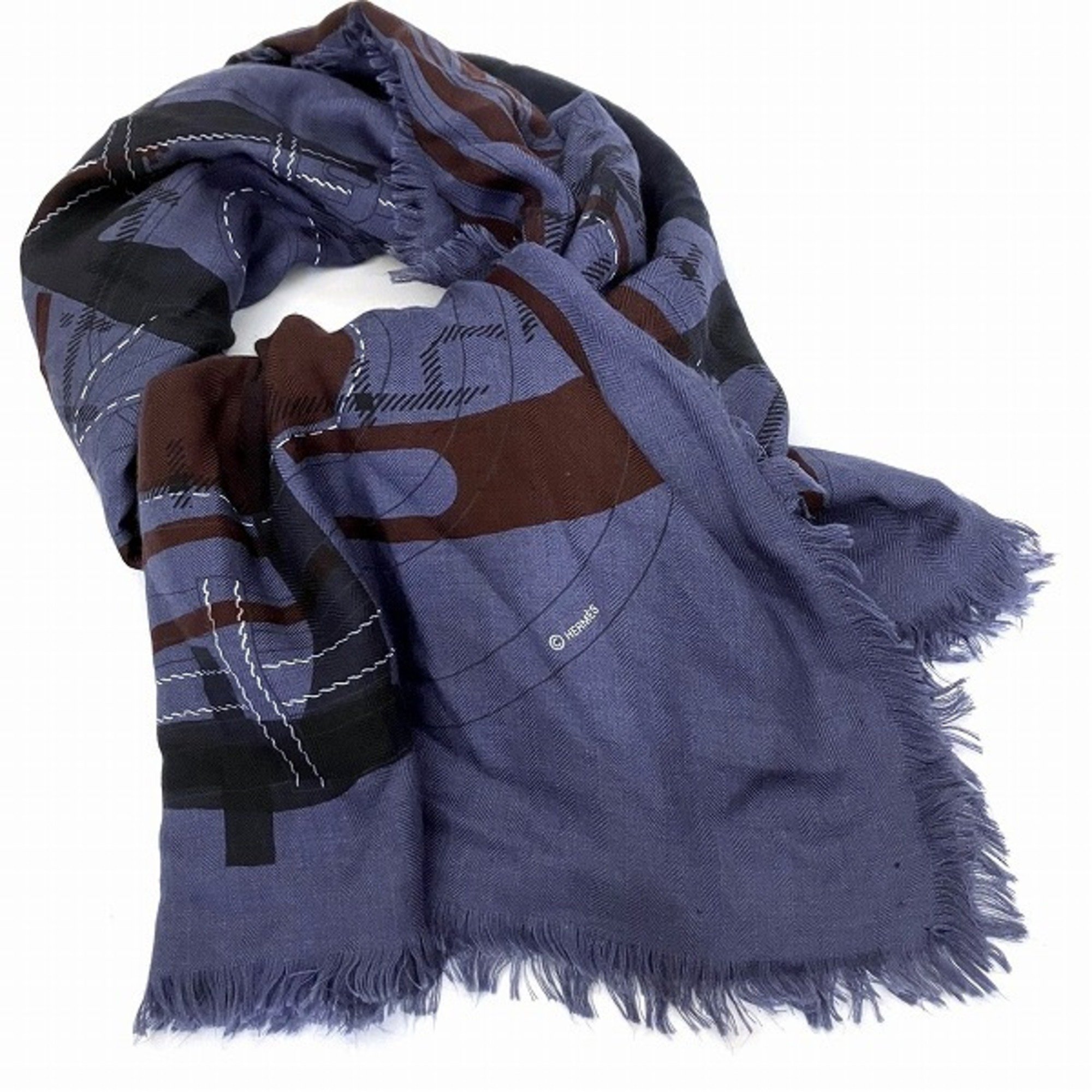 Hermes Carre 140 Camails Jean Accessories Scarves Stoles Women's