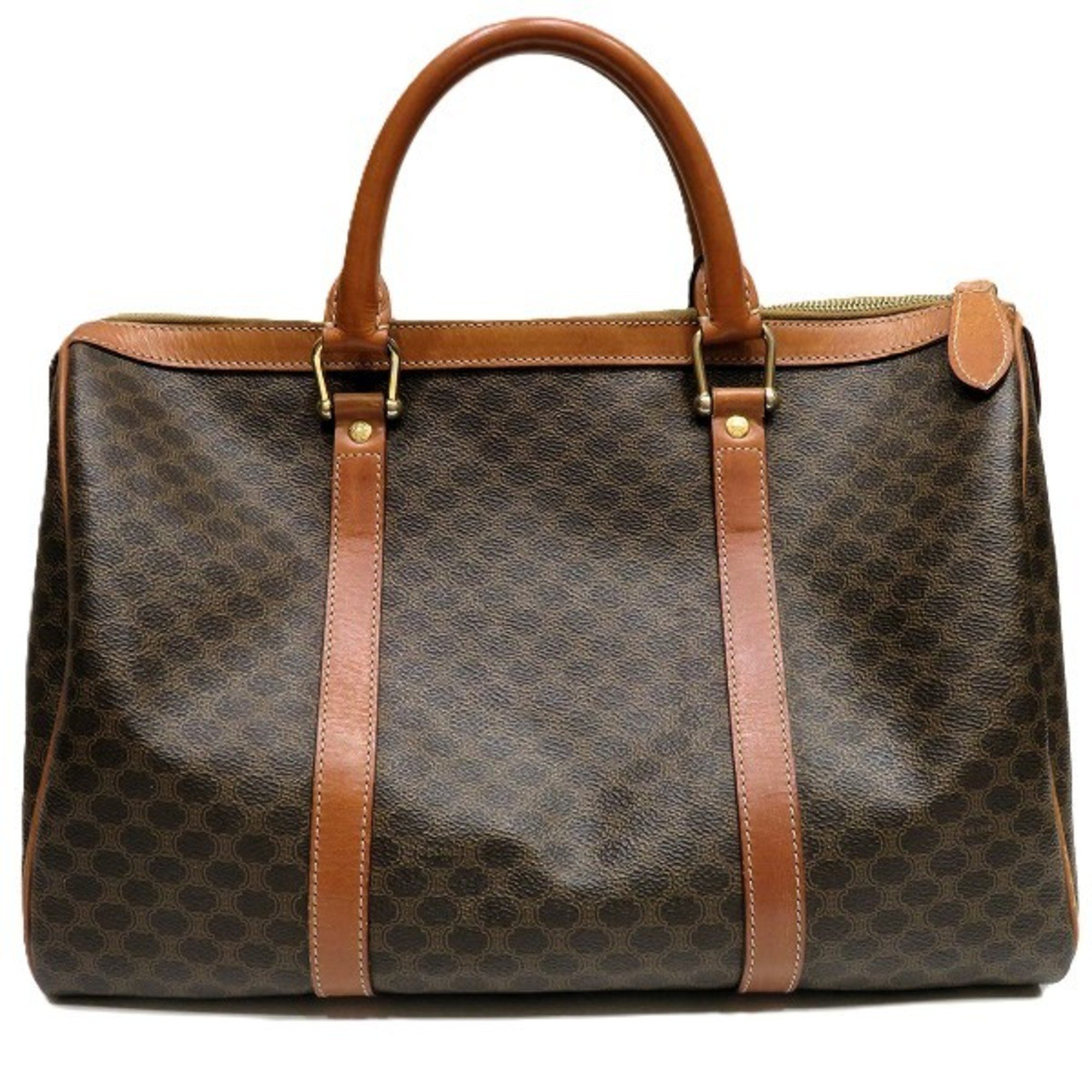 CELINE Macadam Pattern Brown Bag Handbag Boston Men's Women's