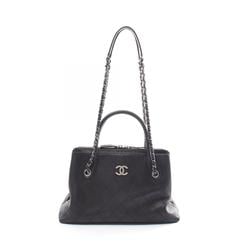 CHANEL Matelasse Handbag Bag Caviar Skin (Grained Calf) Women's Black