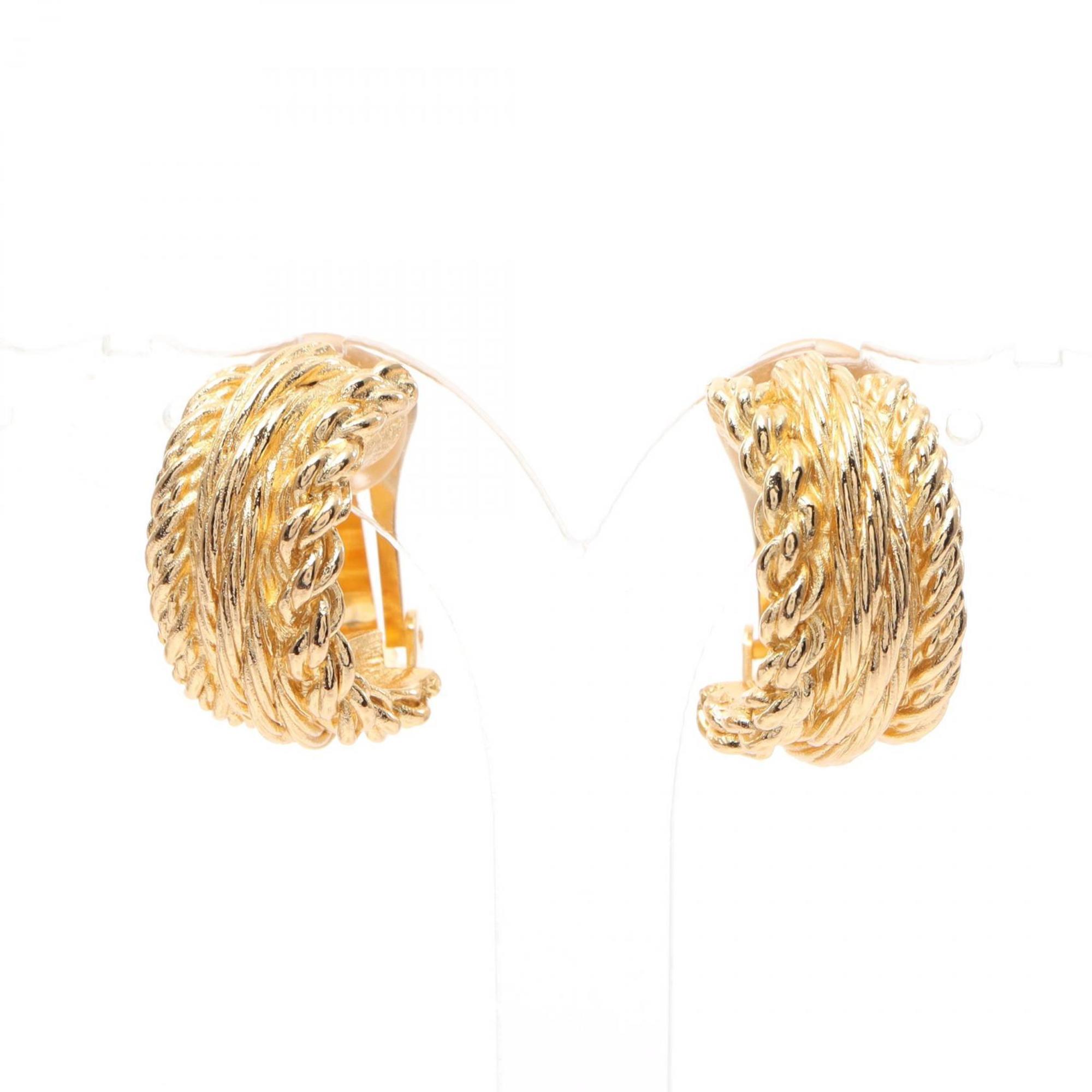 Christian Dior Dior Earrings GP (Gold Plated) Women's Gold