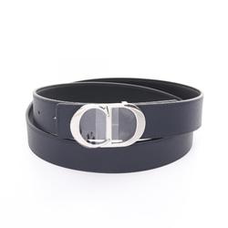 Christian Dior Dior CD Belt Clothing Leather Men's Black Navy 4371PLTAMH16Q85