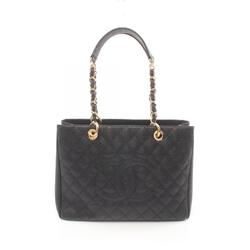 CHANEL Matelasse Grand GST Tote Bag Caviar Skin (Grained Calf) Women's Black A50995