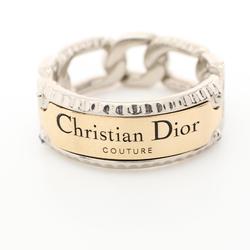 Christian Dior Dior Chain Link Ring Stainless Steel GP (Gold Plated) Men's Silver Gold R1974HOMMT327L62