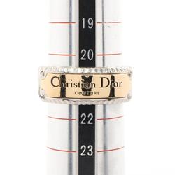 Christian Dior Dior Chain Link Ring Stainless Steel GP (Gold Plated) Men's Silver Gold R1974HOMMT327L62