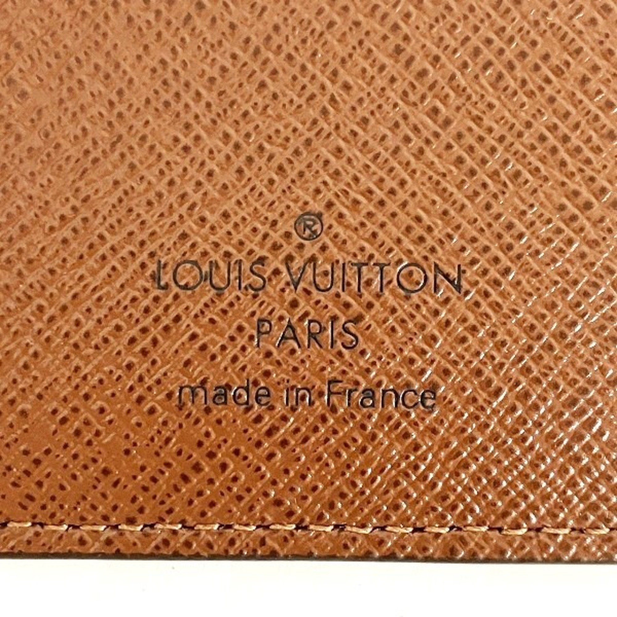 Louis Vuitton Monogram Agenda Posh R20503 Notebook Cover Men's Women's Wallet