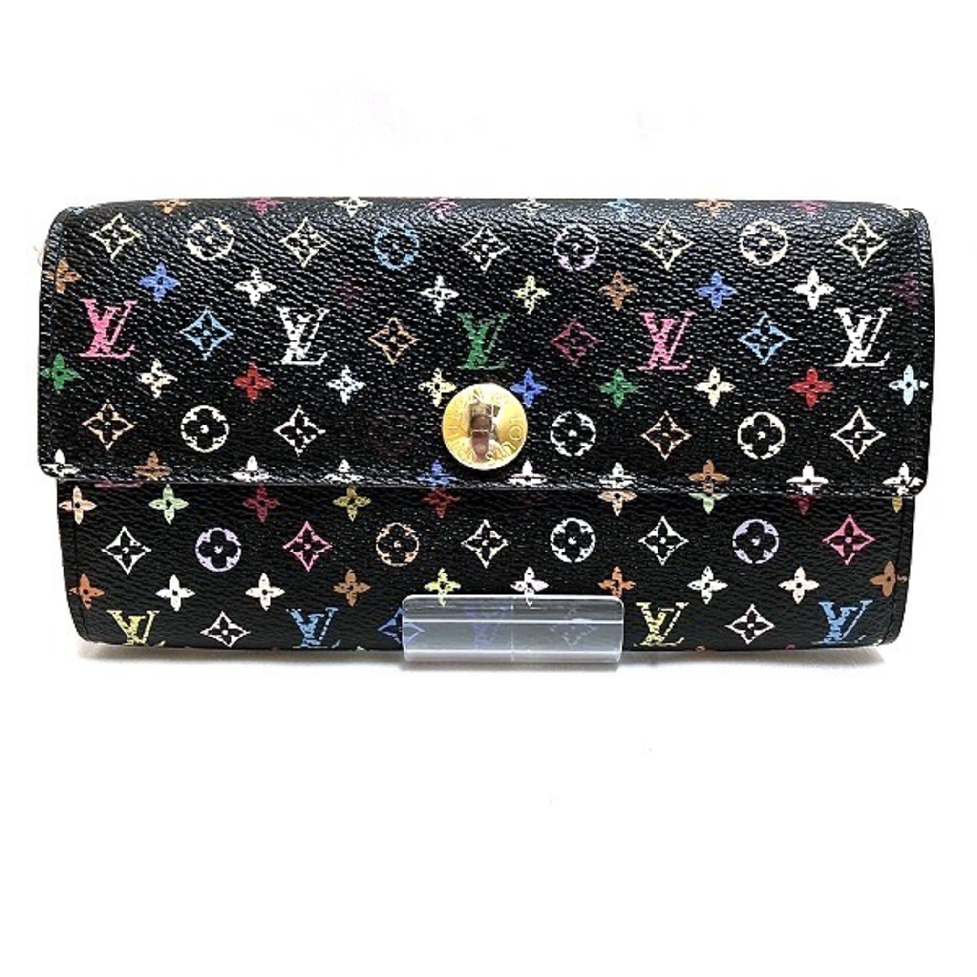 Louis Vuitton Multicolor Portefeuille Sarah M93533 Long Wallet Bi-fold for Women