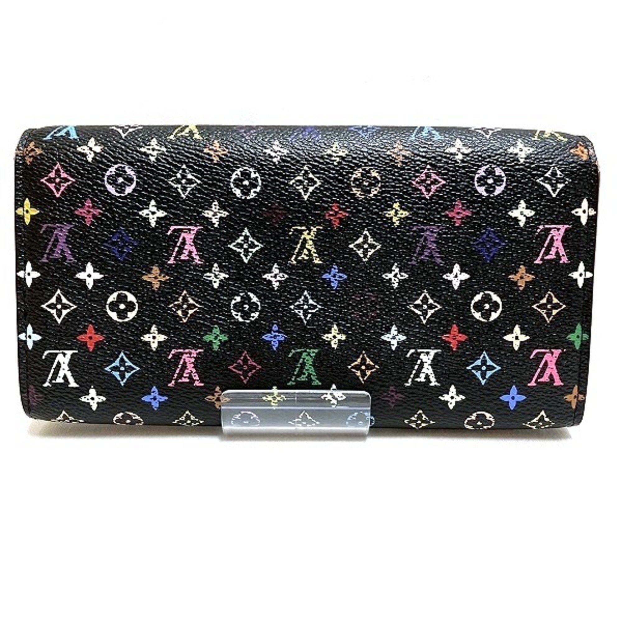 Louis Vuitton Multicolor Portefeuille Sarah M93533 Long Wallet Bi-fold for Women