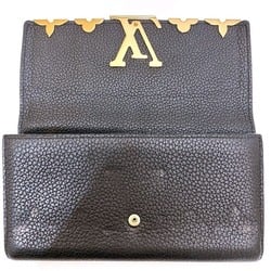 Louis Vuitton Taurillon Portefeuille Capucines M64551 Noir Long Wallet for Men and Women