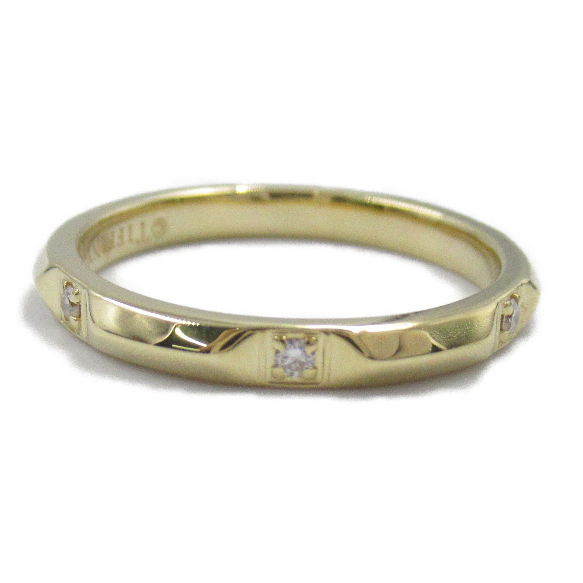 Tiffany & Co. True Band 6P Diamond Ring, K18 (Yellow Gold), Diamond, Women's, Gold