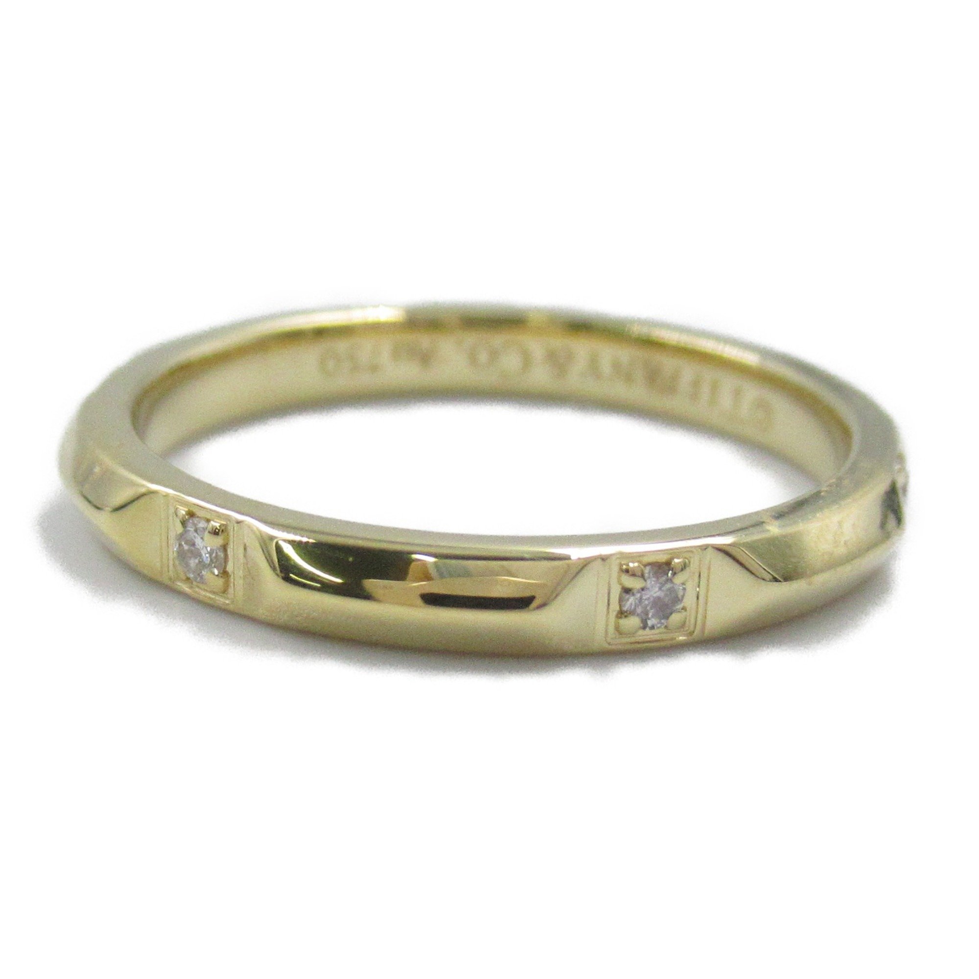 Tiffany & Co. True Band 6P Diamond Ring, K18 (Yellow Gold), Diamond, Women's, Gold