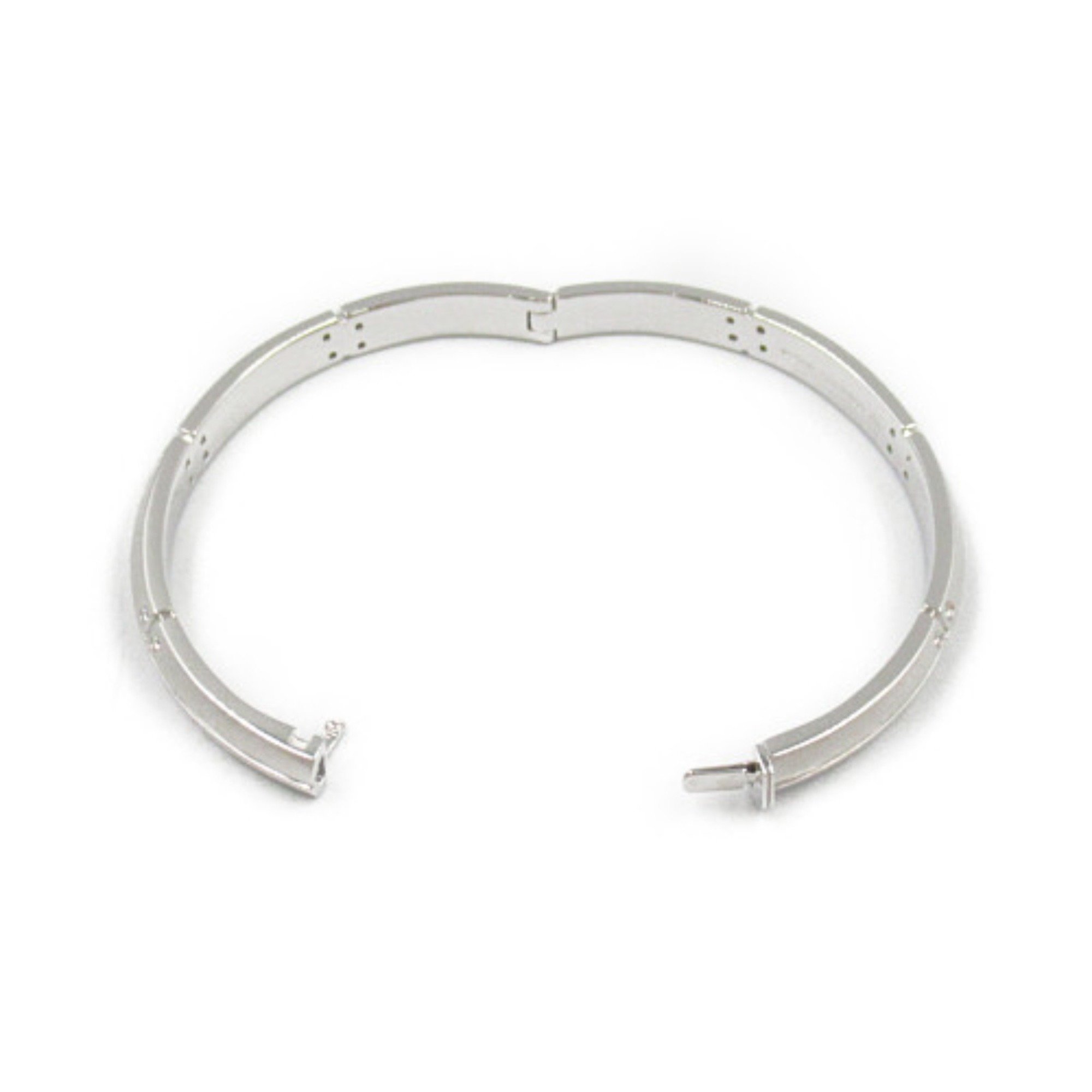 Tiffany & Co. Story Bangle, K18WG (White Gold), Diamond, Women's, Clear