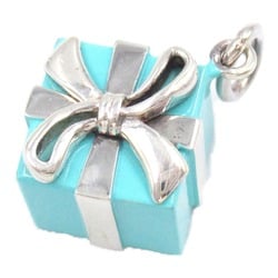 Tiffany & Co. Blue Box Charm Pendant Silver 925 Women's