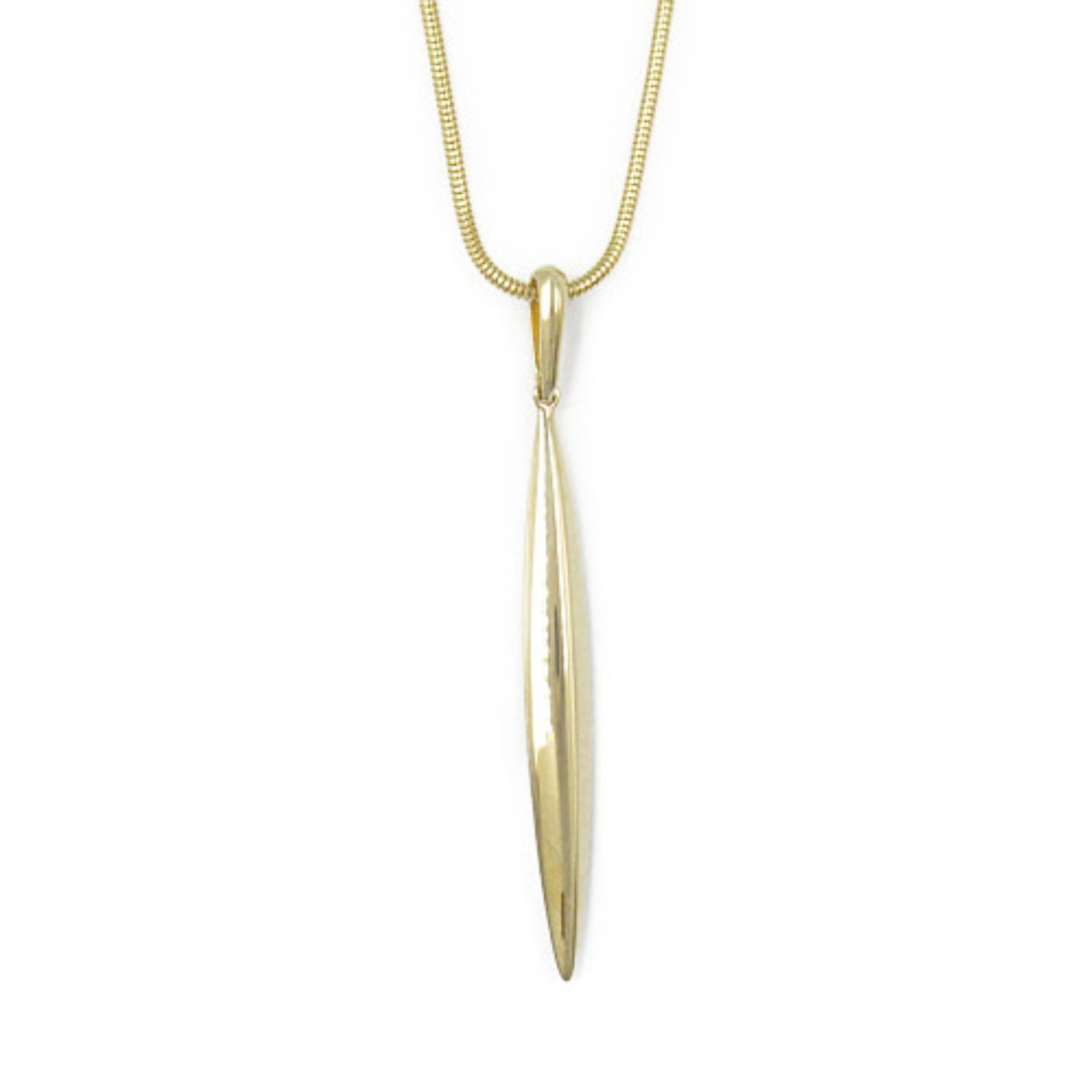 Tiffany & Co. Feather Necklace, 18K Yellow Gold, Women's, Gold