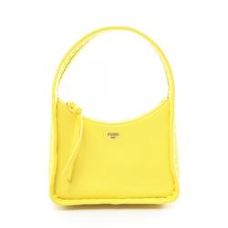 FENDI Small Fendessence Handbag Bag Leather Women's Yellow 8BS094