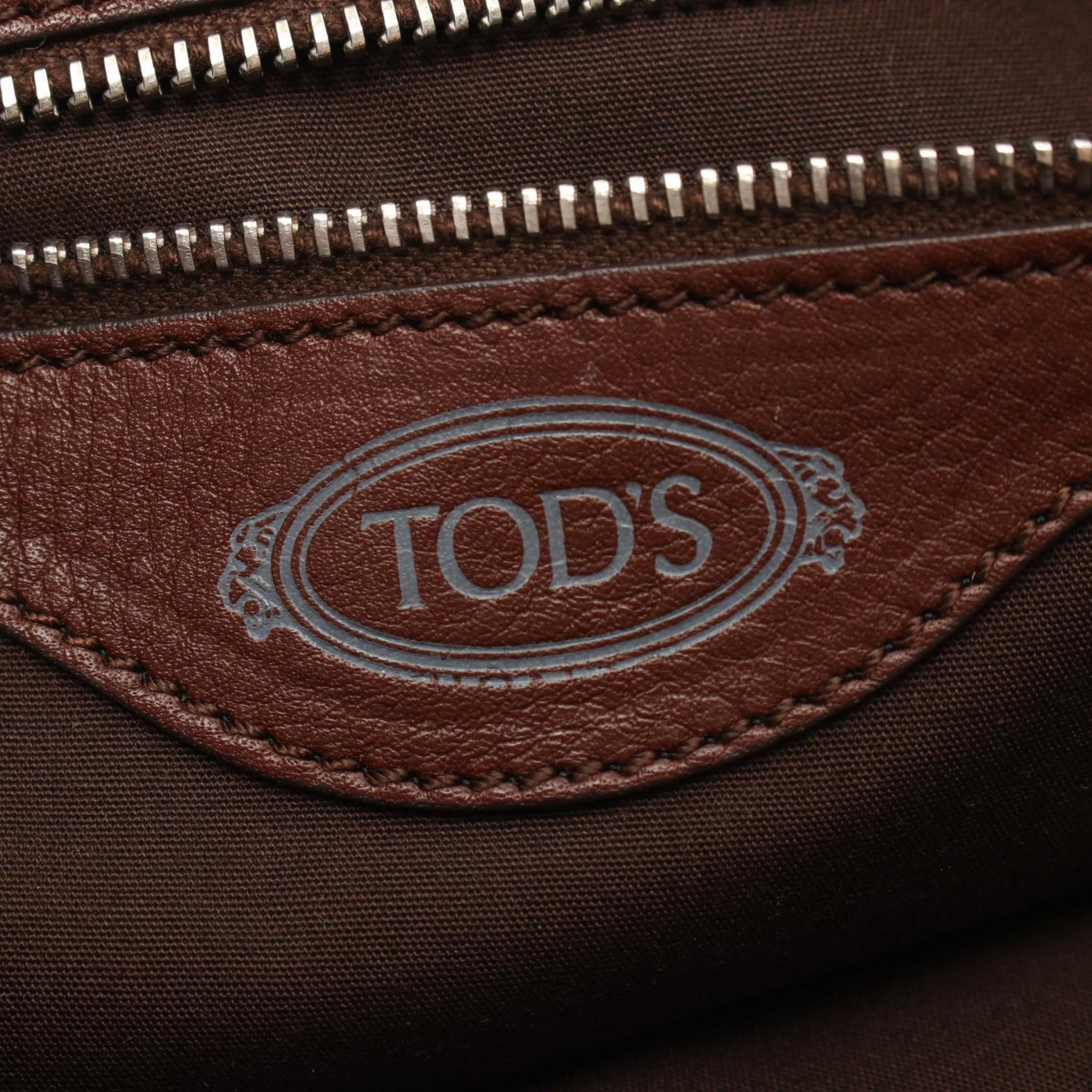 Tod's Shoulder Bag, Leather, Women's, Brown