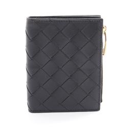 BOTTEGA VENETA Intrecciato Bi-fold Wallet Leather Women's Black 707601VCPP38425